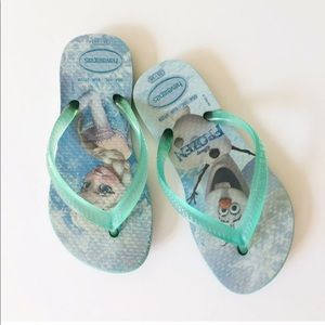 ◾️SOLD◾️Havianas Disney Frozen Flip Flops SZ 10c